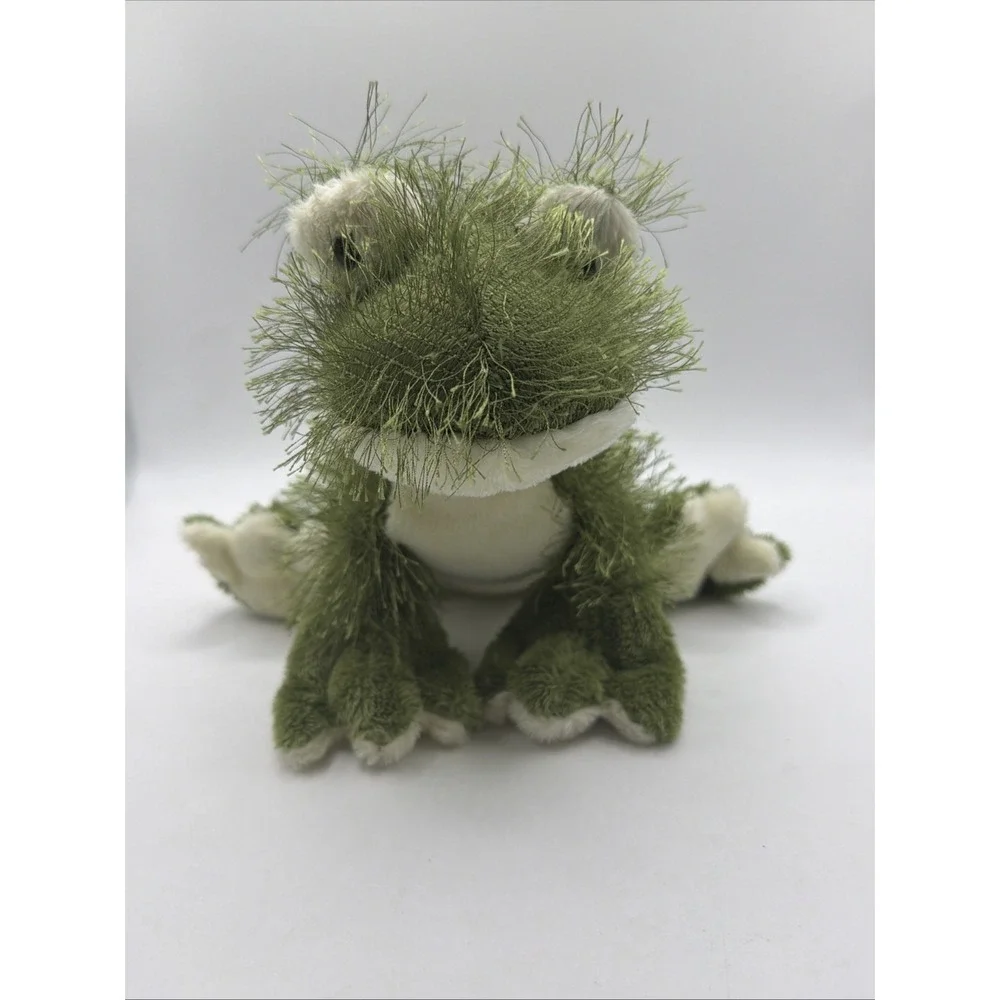 Ganz Webkinz Fuzzy Frog Green Plush Stuffed Animal 9